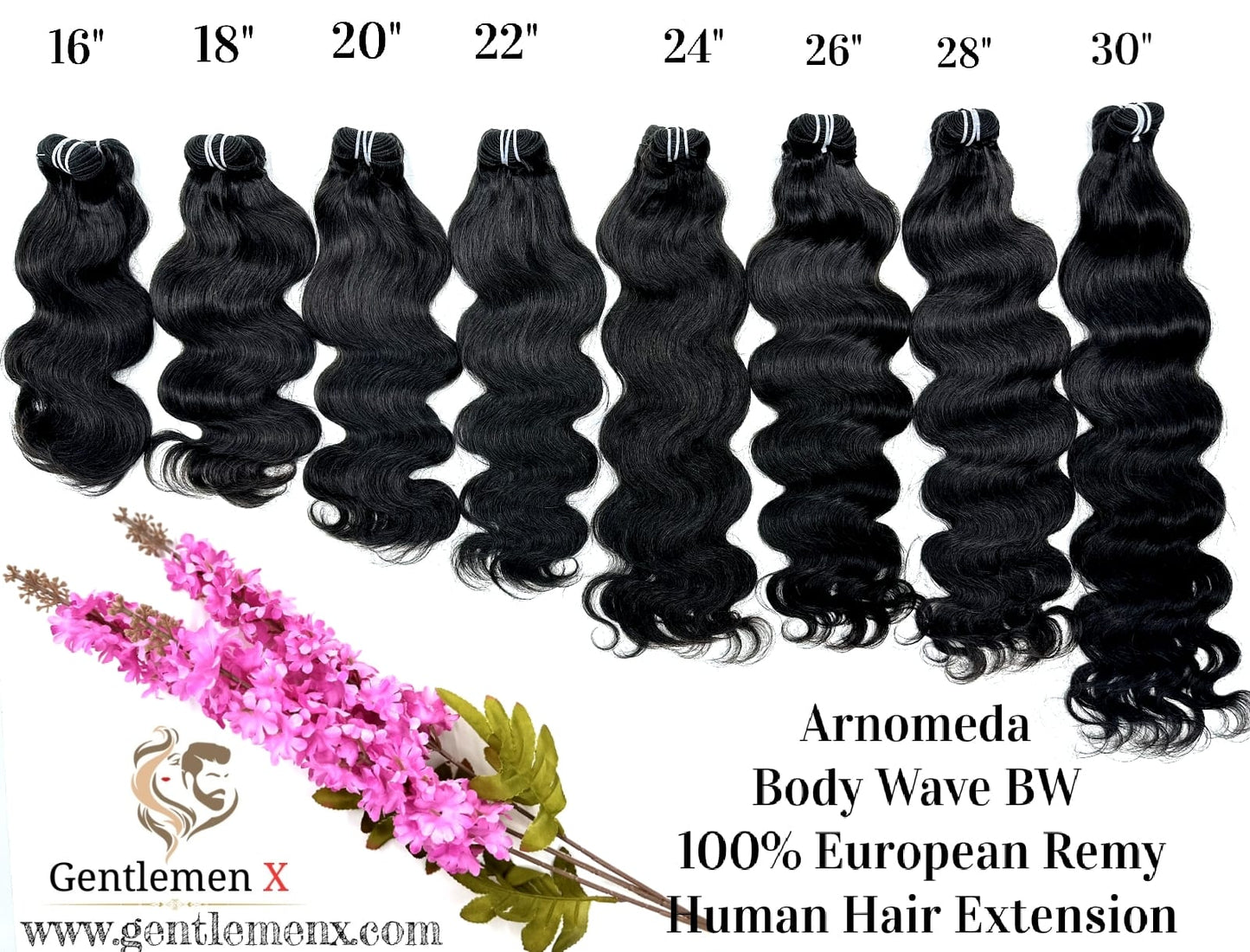 1 Bundles Human Hair Body Wave Bundles 100% European Remy human hair extensions double weft anti shedding bundles natural color full and thick Color 1B 100g