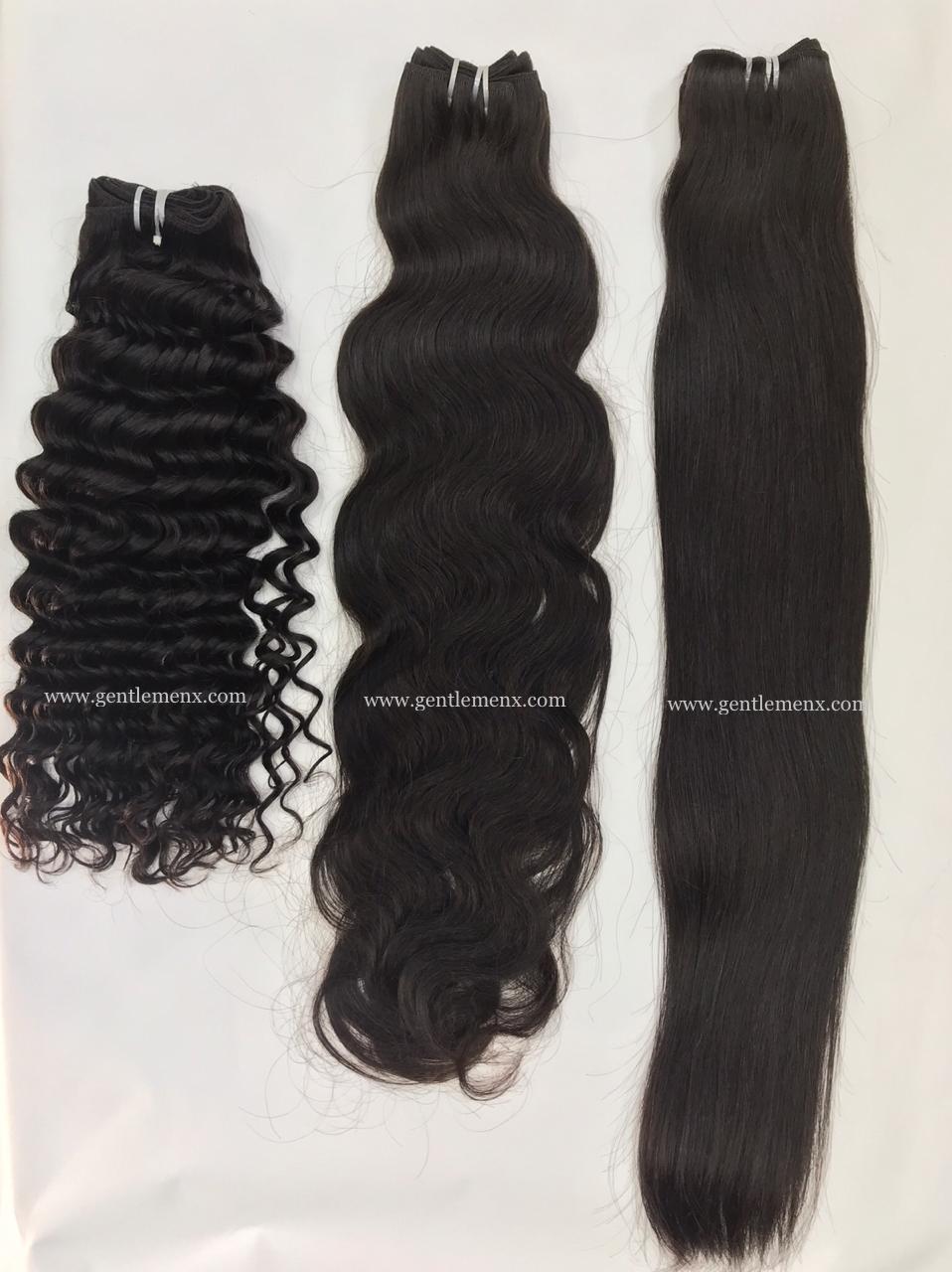 1 Bundles Human Hair Body Wave Bundles 100% European Remy human hair extensions double weft anti shedding bundles natural color full and thick Color 1B 100g