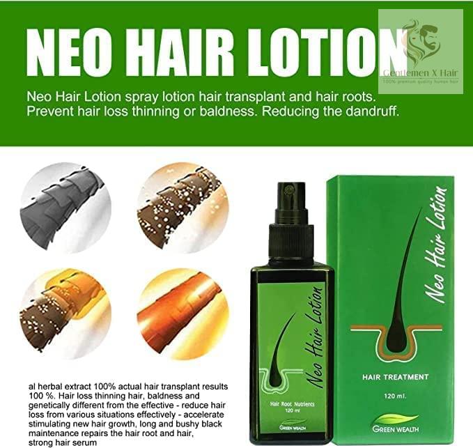 100% Original Made In Thailand Neo Hair Lotion with Derma Roller, Hair Treatment and Root Nutrients 120ml