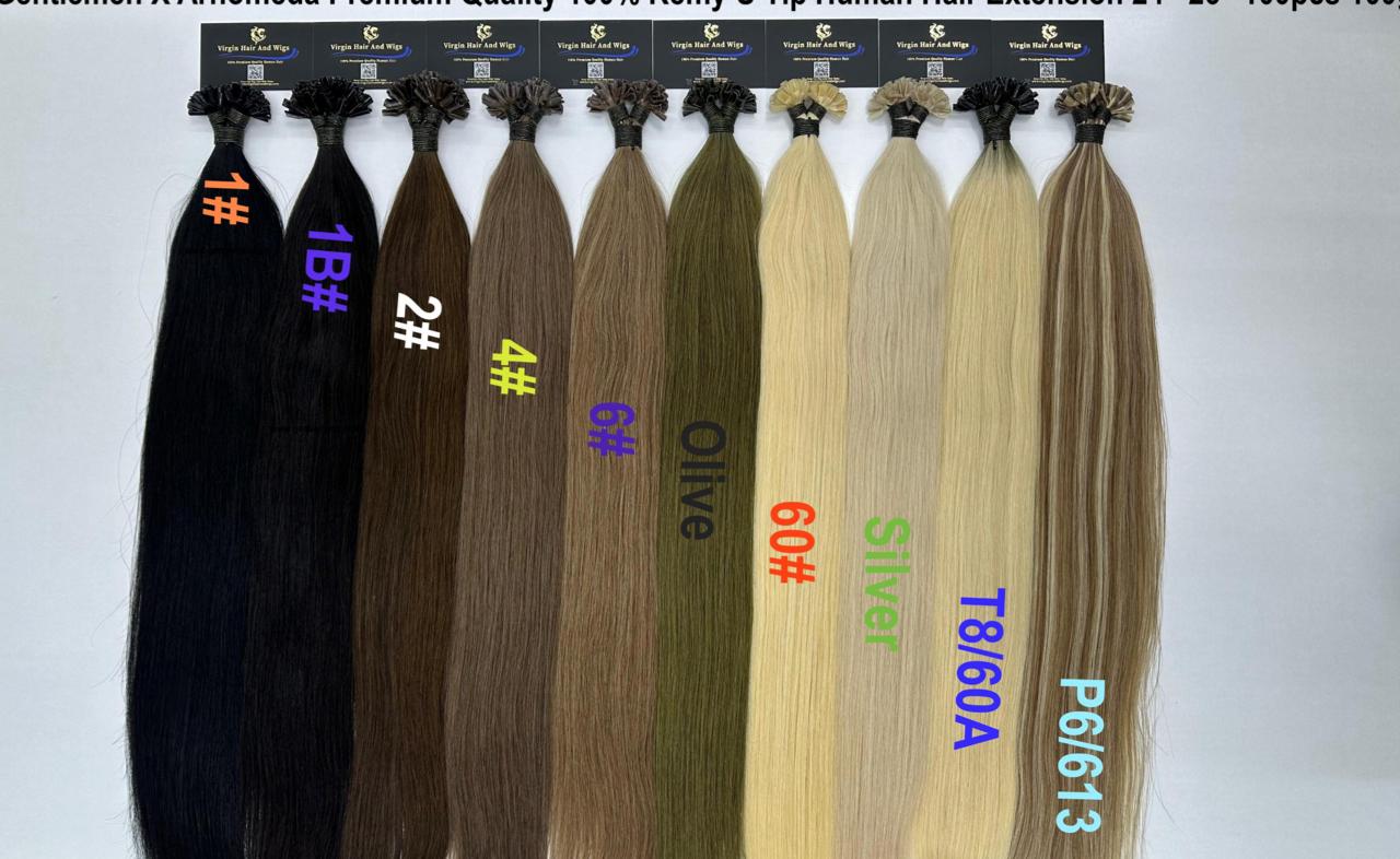 Arnomeda 28”-30'' Premium Quality 100% Remy Nail Tip/U Tip Human Hair Extension 100pcs 100g
