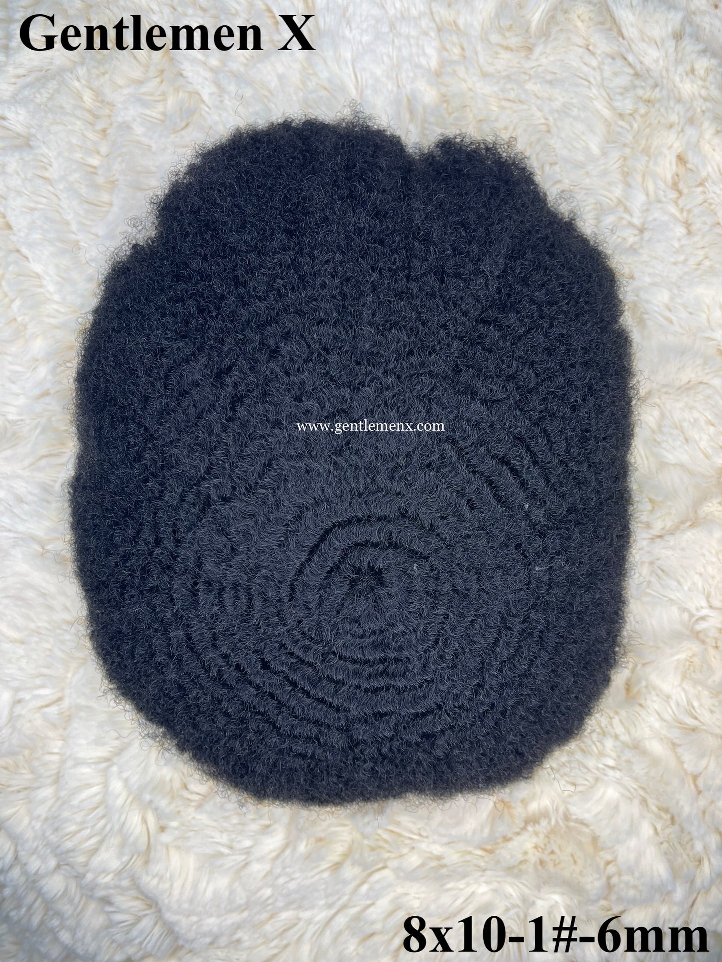 Afro wave Toupee For Black Men Hair Systems 8x10 Inch Full Lace Afro Wig For African American Black Man Curly Weave Human Hair Units 1# 6mm Jet Black