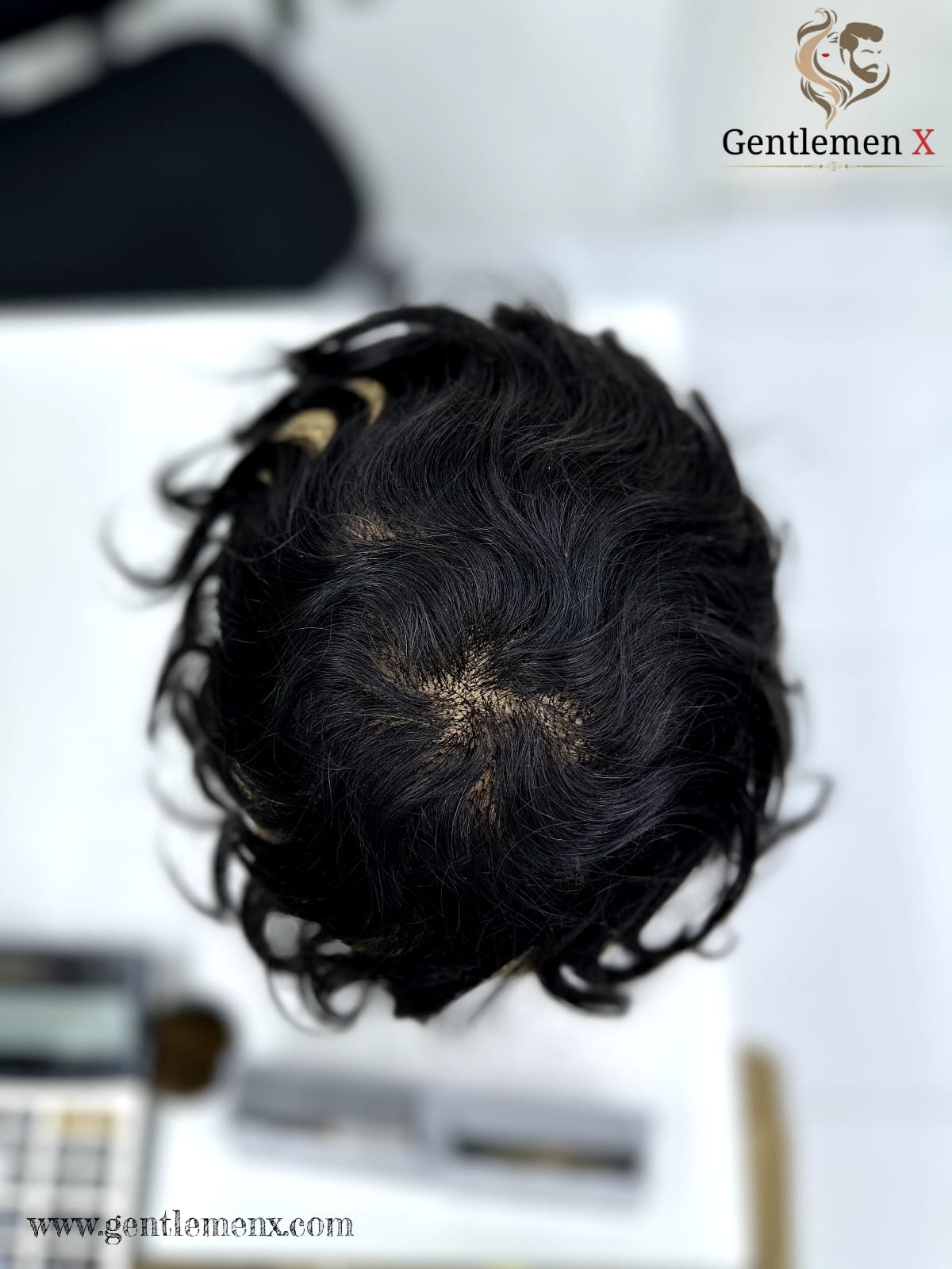 Natural Human Hair Topper Toupee Clip Hairpiece Top Wig Short Male Wig Su 5X5