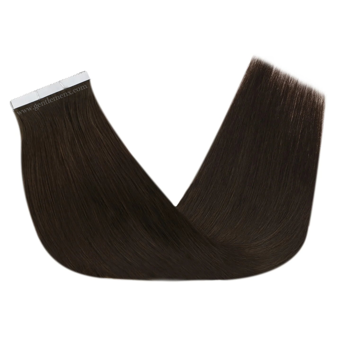 Arnomeda Premium Quality 100% Remy Human Hair 24''-26'' 8cm Invisible Flower Injection Tape In Extensions Dark Brown 2# 50g