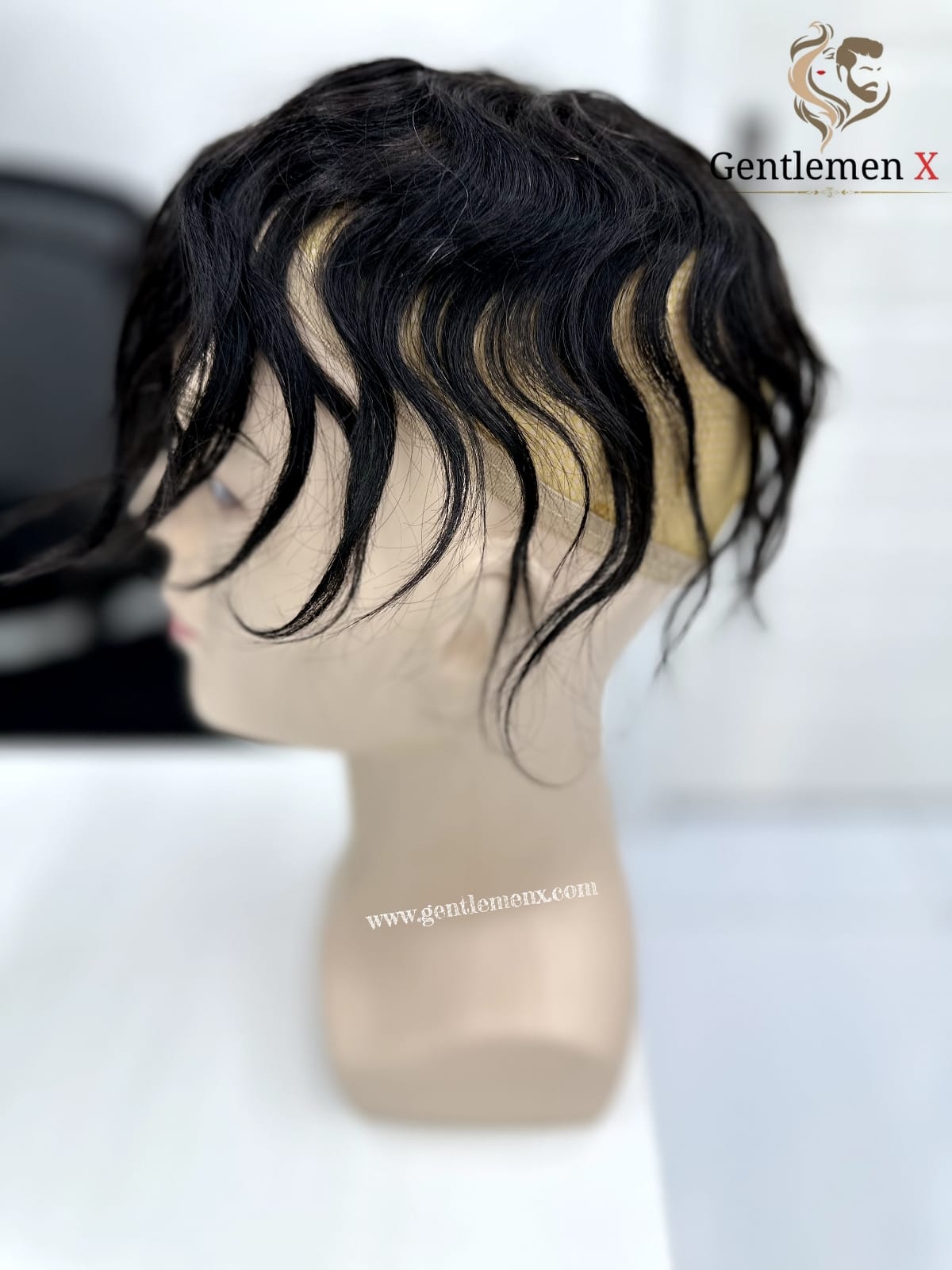Natural Human Hair Topper Toupee Clip Hairpiece Top Wig Short Male Wig Su 5X5