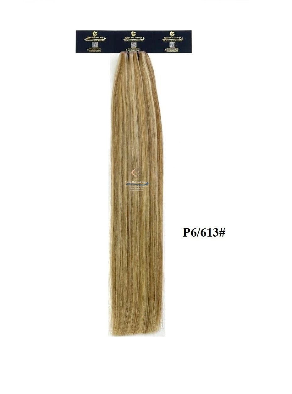 Arnomeda Straight 24''-26'' Invisible PU Skin Seamless Hair Extensions 100% Remy Real Weft Human Hair 100g