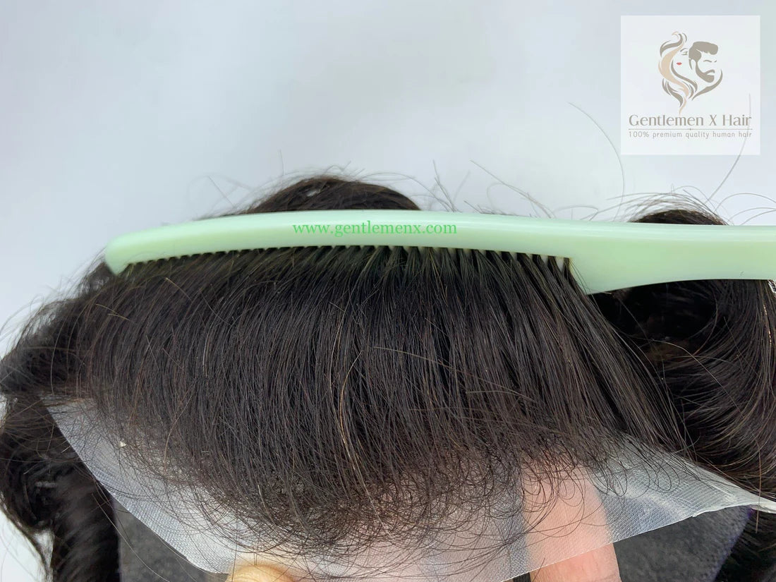 Australia Thick 100% Human Hair Systems with Easy To Wear Toupee Hair pieces SUW