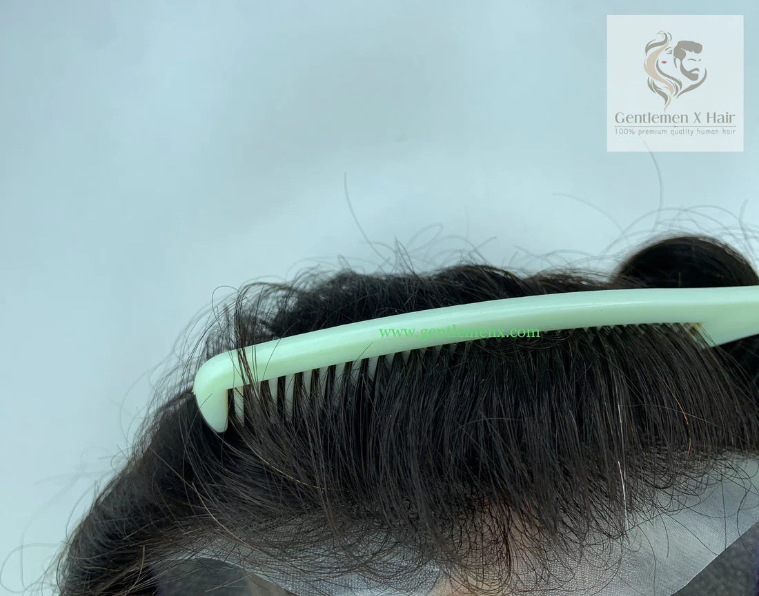 Australia Thick 100% Human Hair Systems with Easy To Wear Toupee Hair pieces SUW