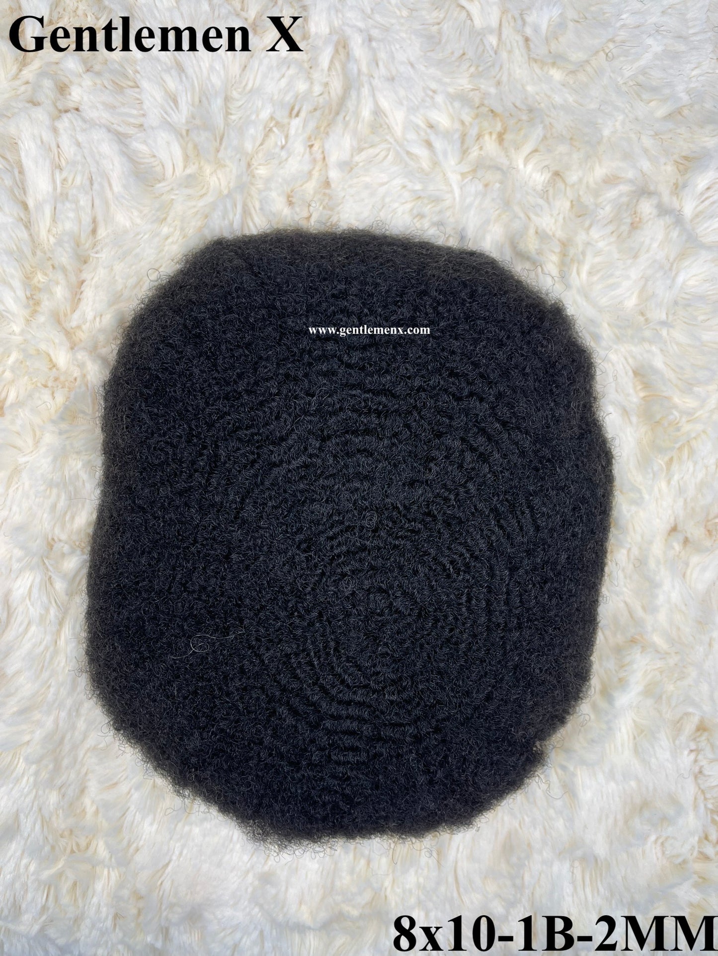 Afro wave Toupee For Black Men Hair Systems 8x10 Inch Full Lace Afro Wig For African American Black Man Human Hair Units 1B 2mm Natural Color