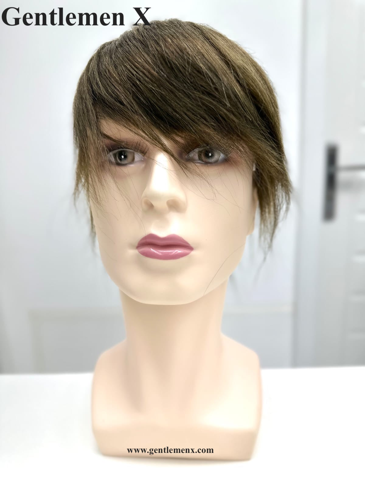TGX Q6 With Silicon Around Lace Hair Systems with Easy Wear Breathable 100% Human Hair Toupee Hair pieces Natural Knots SU