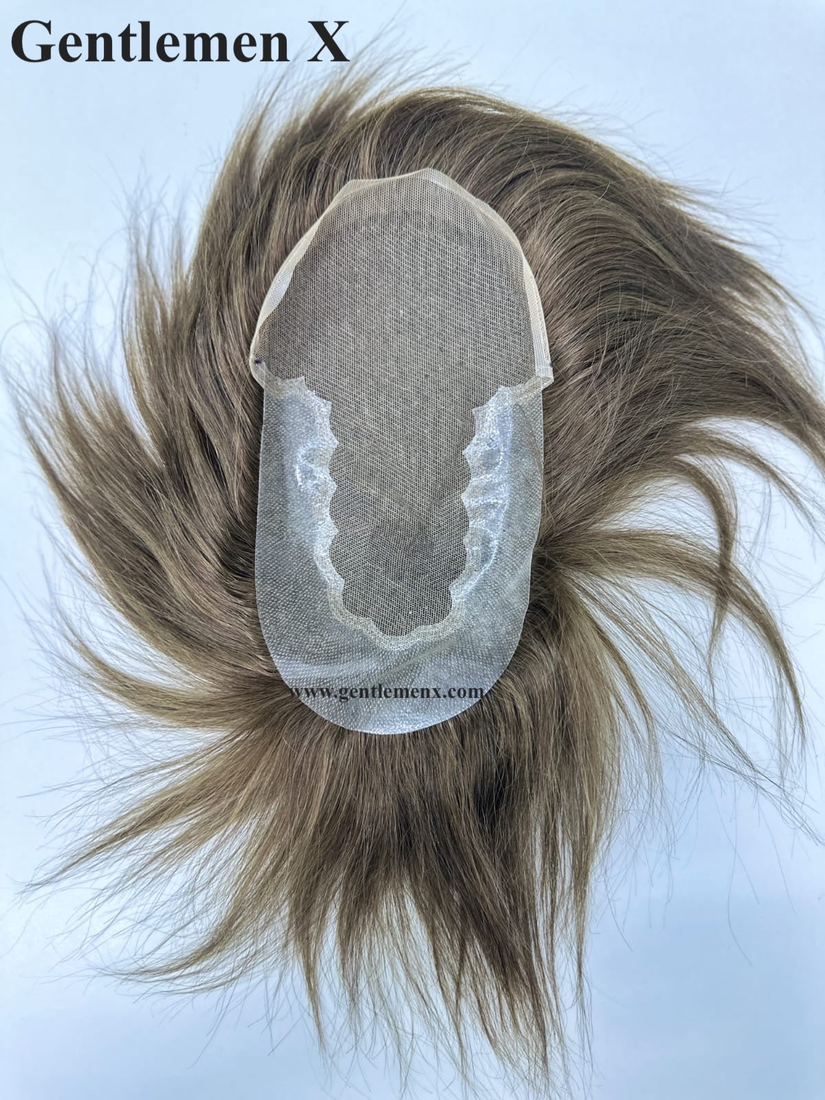 TGX Q6 With Silicon Around Lace Hair Systems with Easy Wear Breathable 100% Human Hair Toupee Hair pieces Natural Knots SU