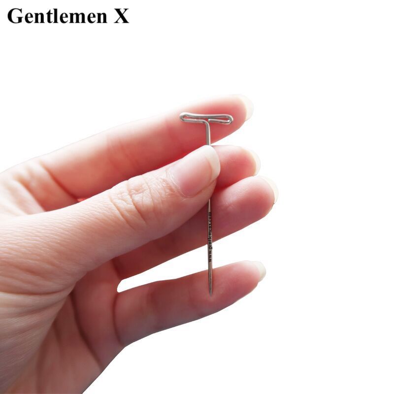 50Pcs/Box T-PINS (50mm) For Wig On Foam Head Style T Pin Needle for Mannequin Head.