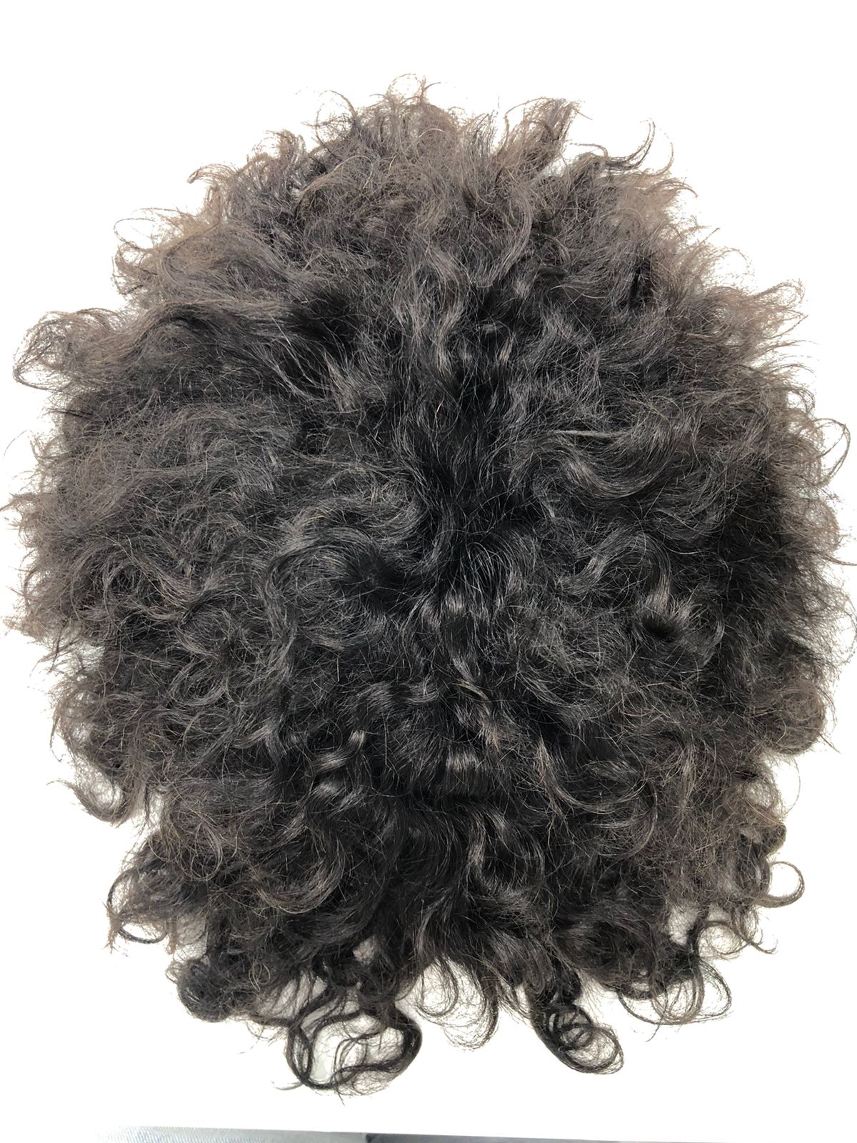 SU mono front lace 100% Human Hair men's toupee men's hair system curly