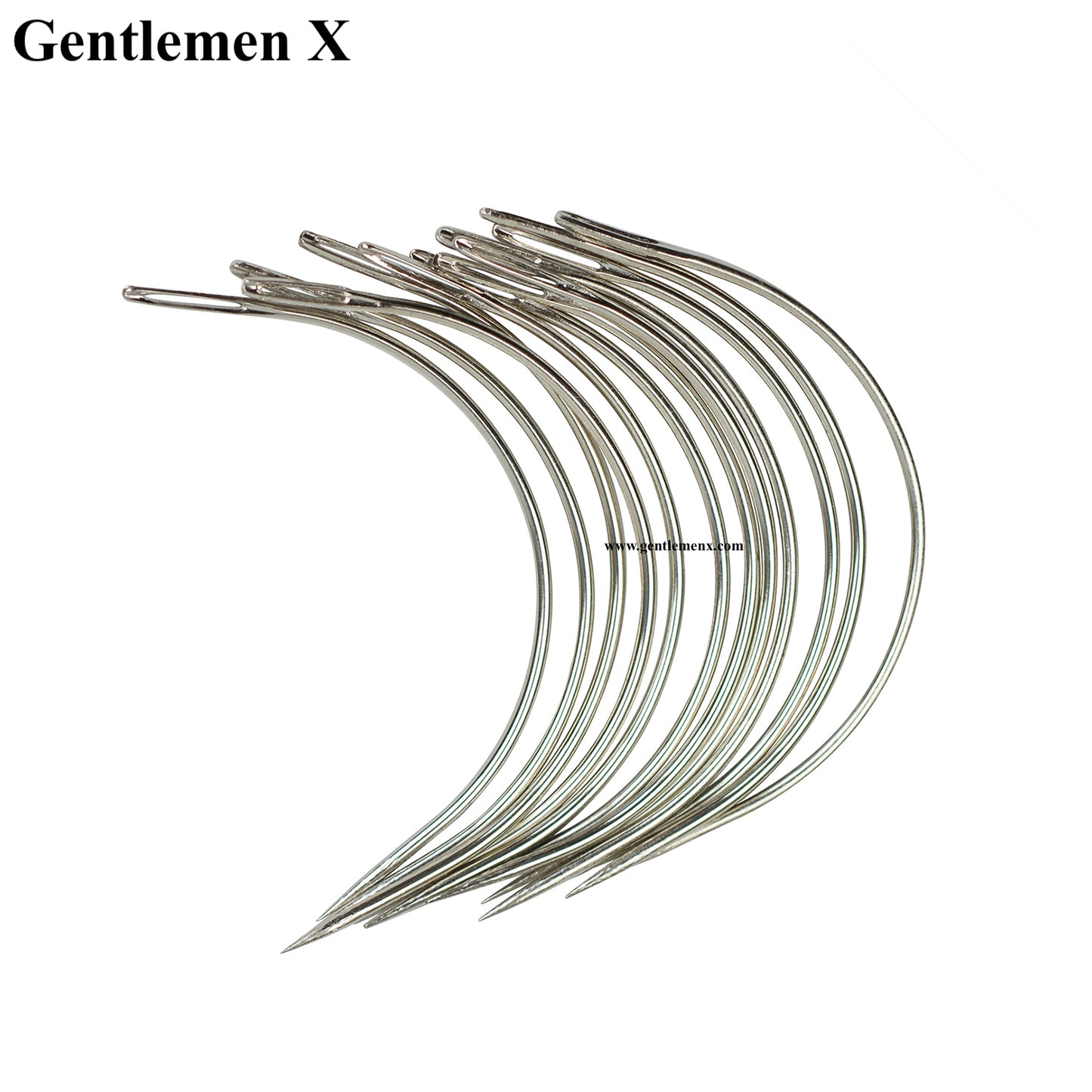 50pcs Box 6cm Long C Type Curved Needles Hair Weaving Thread/Sewing Needle for Hair Extension Tool