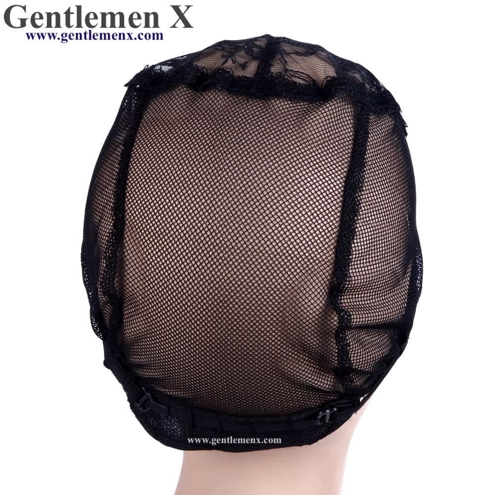 Lace Wig Caps for Making Wigs Hair Weaving Stretch Adjustable Wig Cap Black Dome Cap for Wig Hair Nets