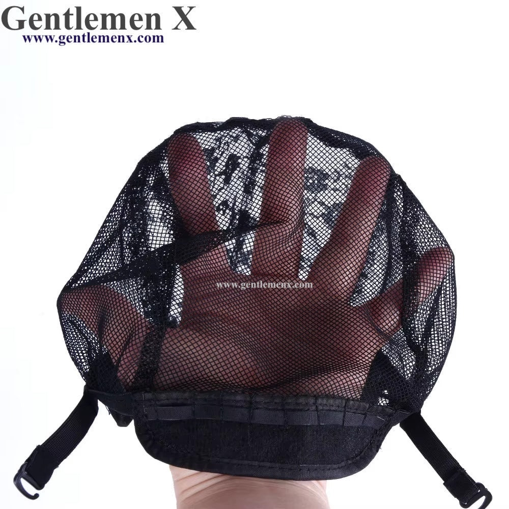 Lace Wig Caps for Making Wigs Hair Weaving Stretch Adjustable Wig Cap Black Dome Cap for Wig Hair Nets