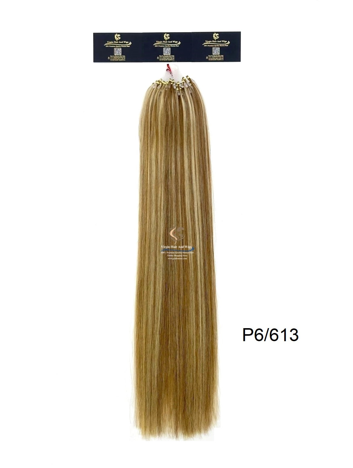 Arnomeda Micro Loop Ring Human Hair Extension 24”-26'' Premium Quality 100% 100pcs 100g