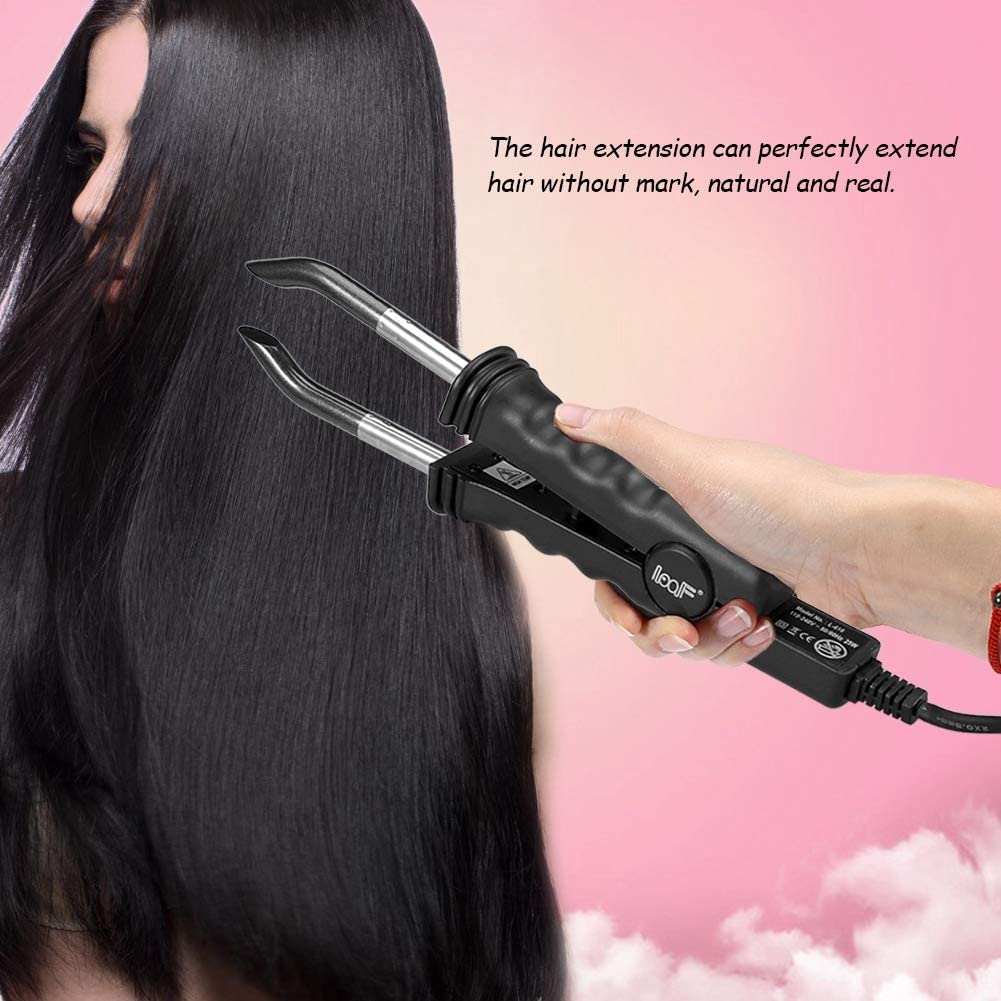 Professional Constant Heat Hair Connector FLAT PLATE Fusion Hair Extension Iron Keratin Bonding Salon Tool Heat Iron