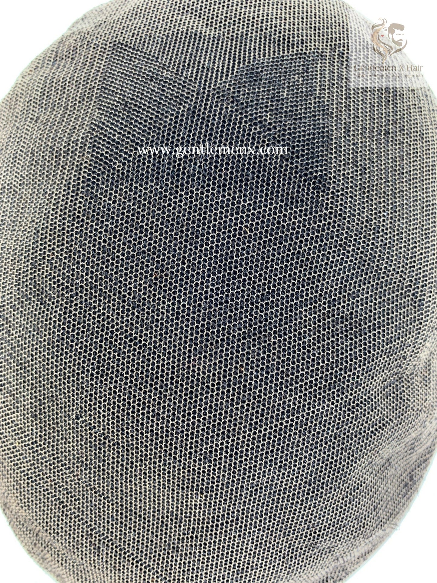 Gentlemen X Premium New Swiss front Lace Poly Skin Around Hair Systems with Easy Wear Breathable 100% Human Hair Toupee natural Bleached Invisible Knots