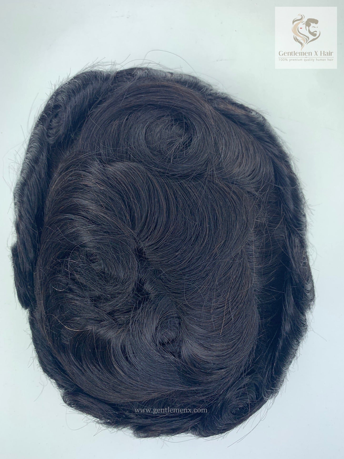 Gentlemen X VIP New Los Angeles Poly Skin Around Hair Systems with Easy Wear Breathable Lace Men's 100% Human Hair Toupee