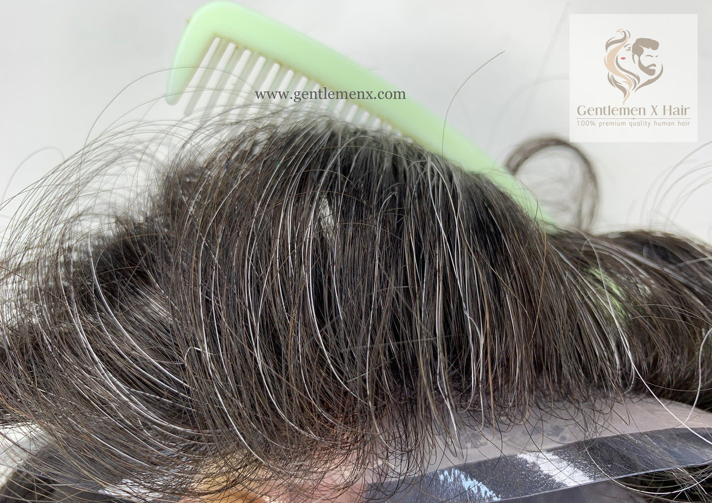 Gentlemen X Premium Thin skin Bio 0.006mm Hairpiece With European Virgin Hair Men's 100% Human Hair Toupee Hair pieces Men's Hair