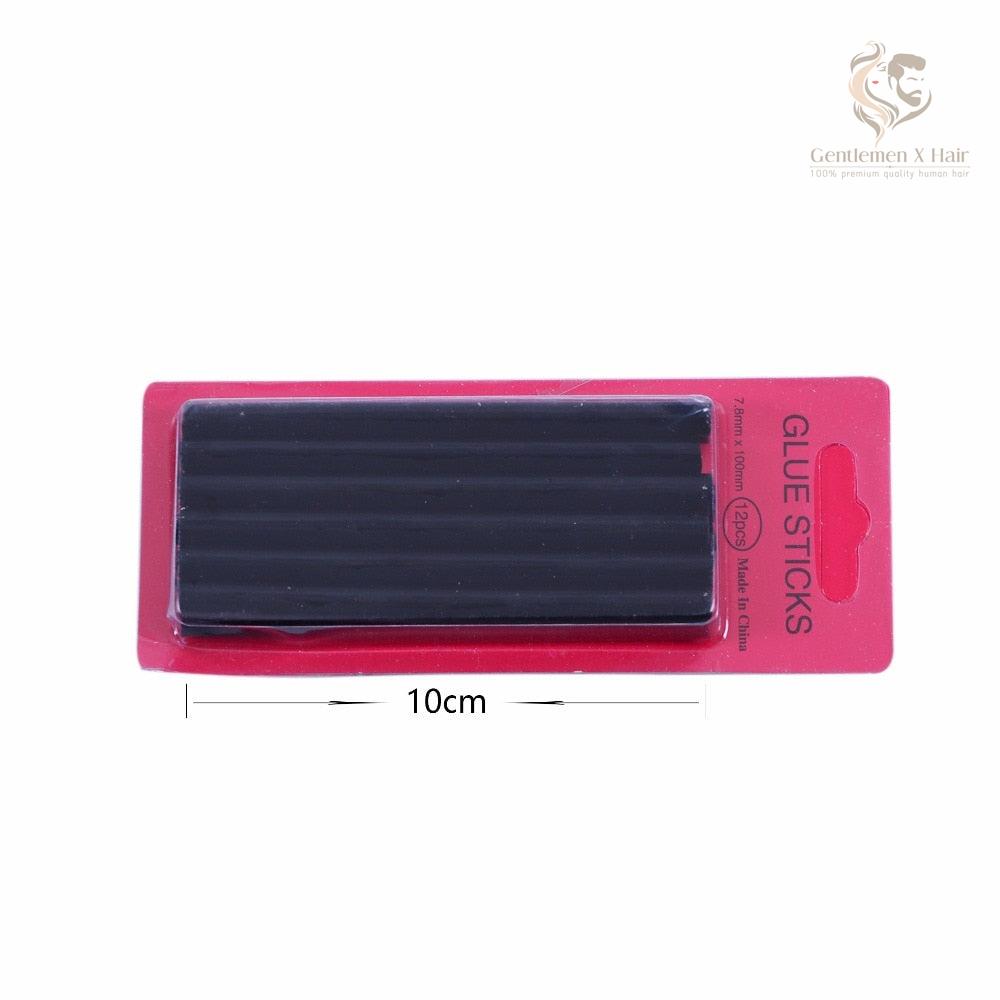 Stick Keratin Glue 0.7*10 cm ,fusion glue, brown, black and transparent blonde, 3 colors 12pack packs