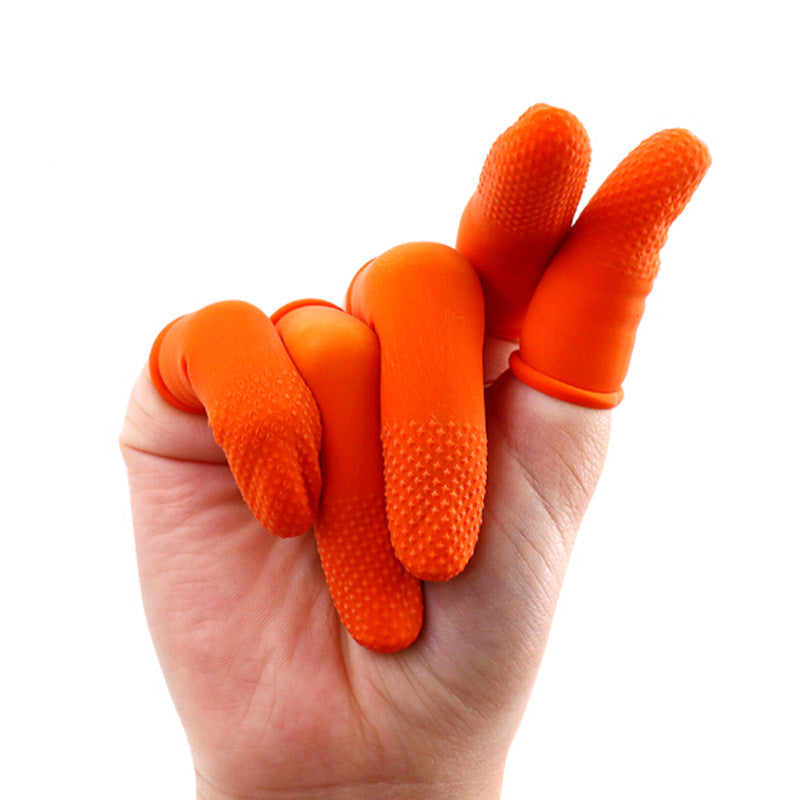 Disposable Latex Finger Cots Natural Anti-static Fingertips Protector Gloves Condoms for Work Nail Art Durable Tool