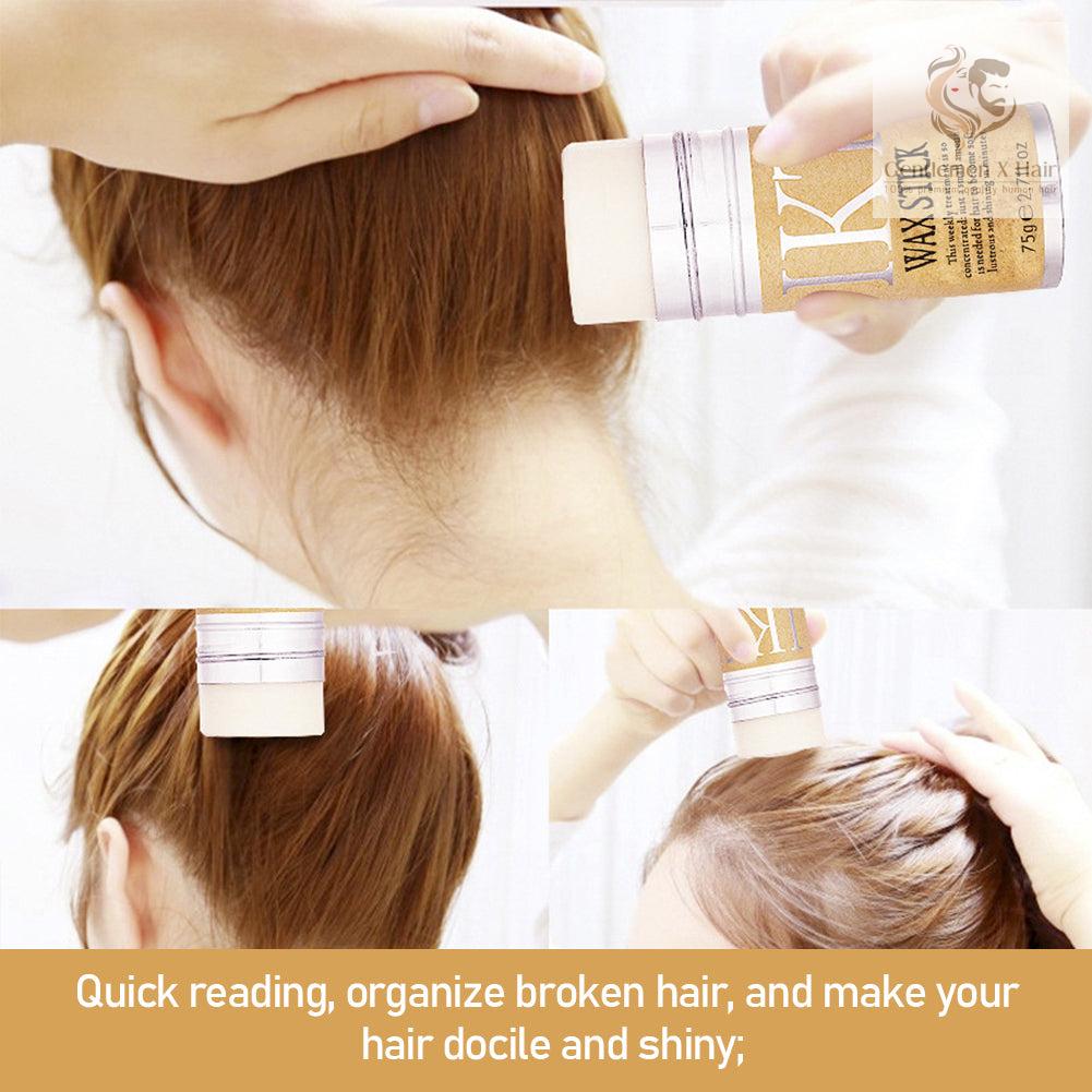 Hair Wax Stick, Styling Wax for Smooth Wigs, Slick Stick for Hair Non-greasy Styling Hair Pomade Stick for Fly away Edge & Frizz Hair