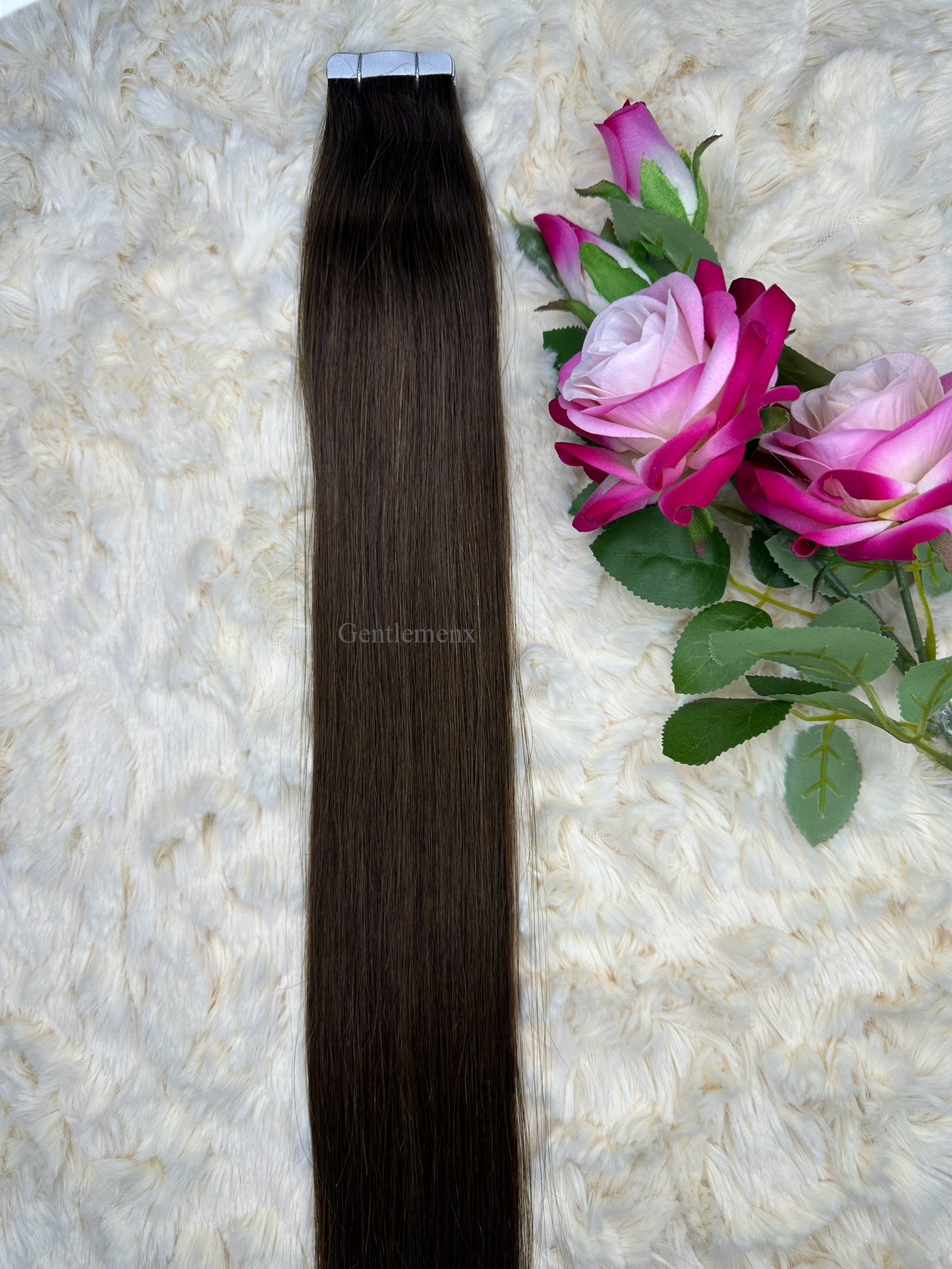 TGX 24''-26'' Arsuim Tape in Hair Extensions 100% Human Hair, Secure Pu Hair Extensions Seamless 40g Pack 20Pcs