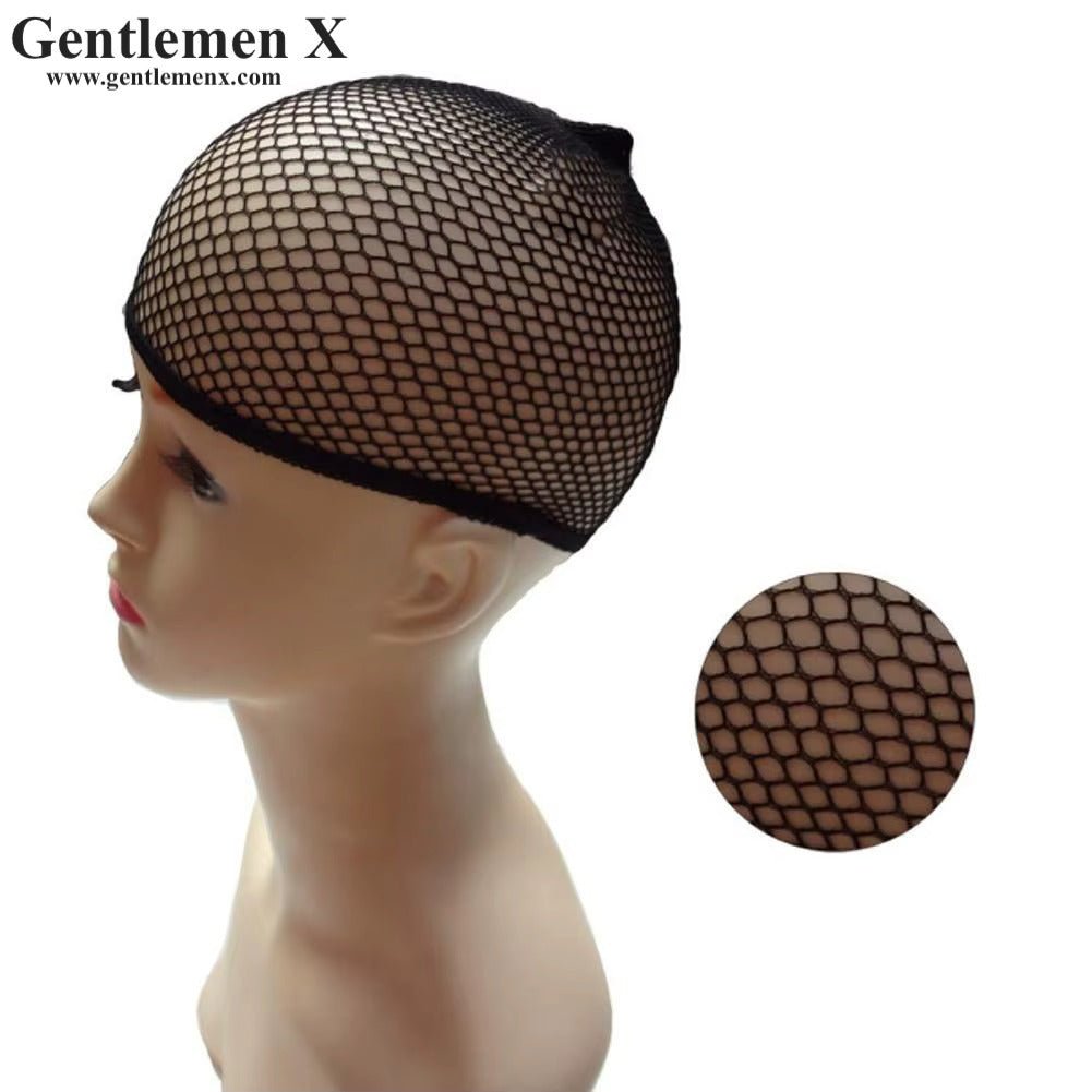 1 Pcs Wig Caps Black Hair Net Stretch Mesh Two End Universal Caps Making Wigs Free Size