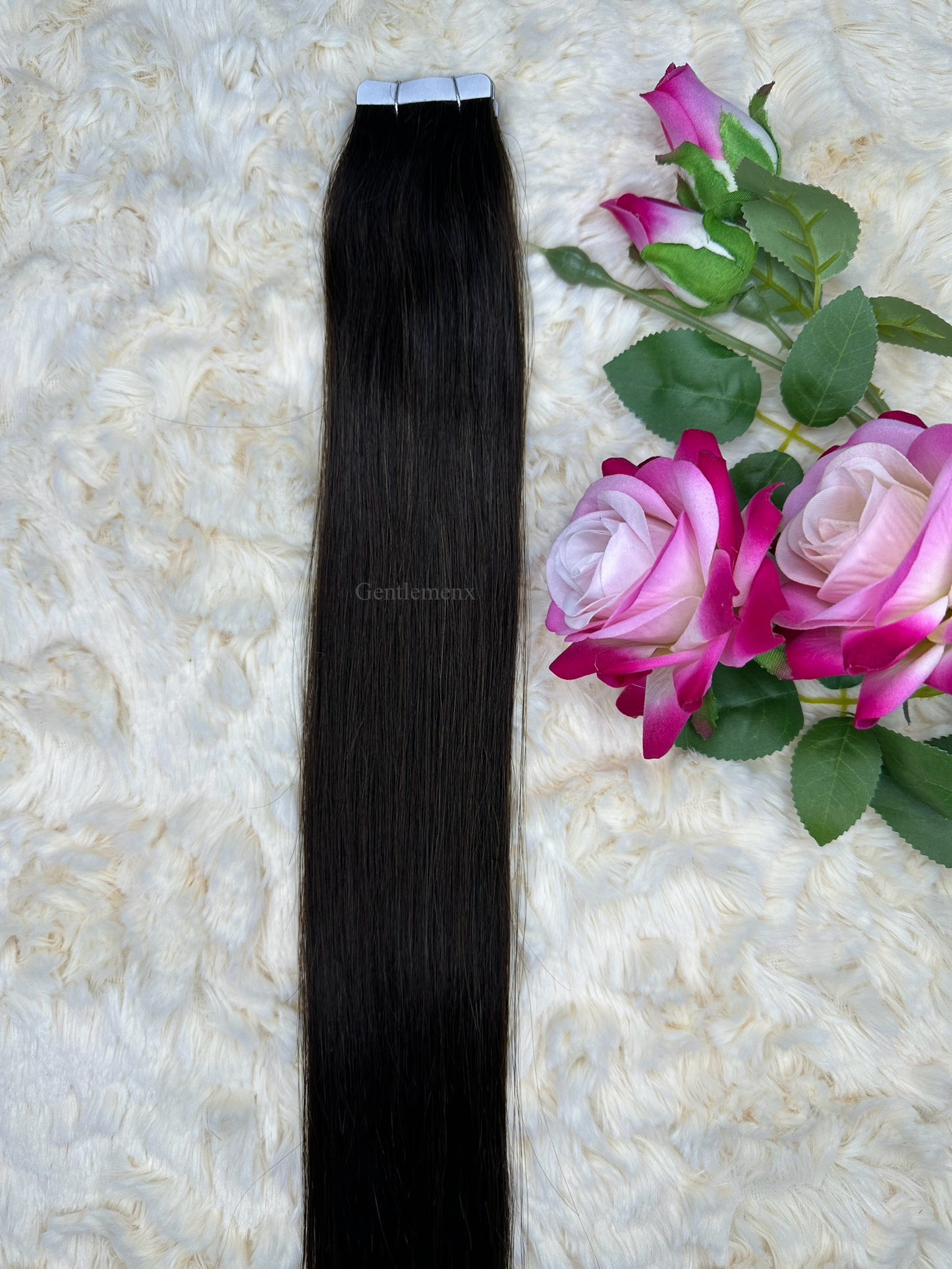 TGX 24''-26'' Arsuim Tape in Hair Extensions 100% Human Hair, Secure Pu Hair Extensions Seamless 40g Pack 20Pcs