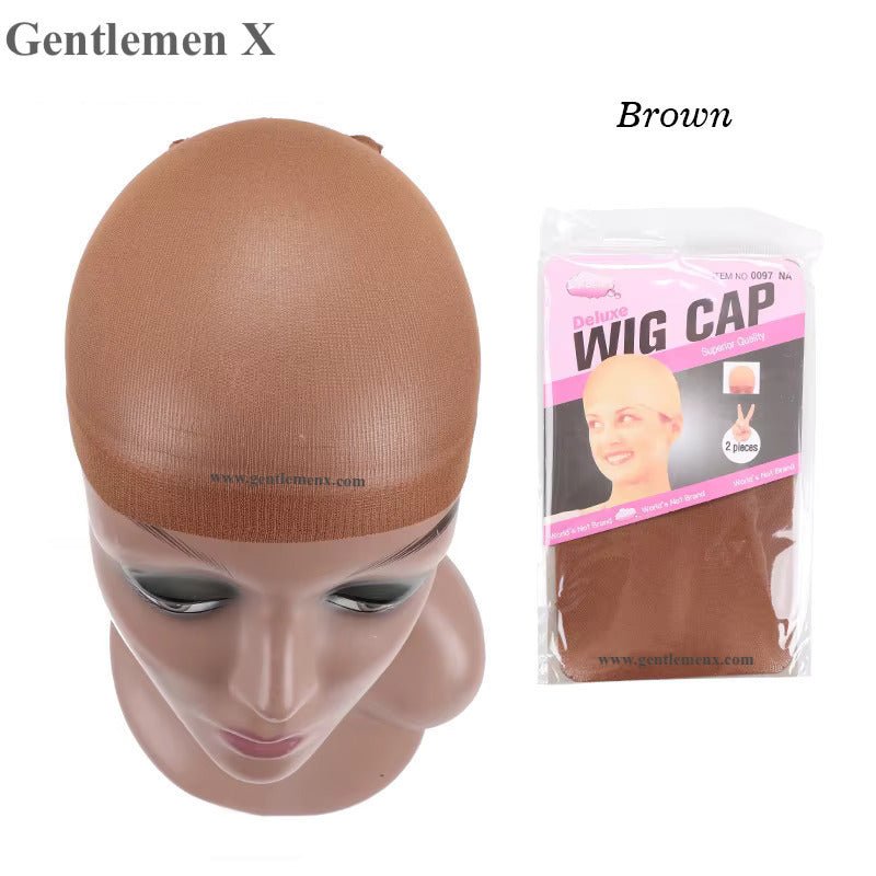 2-1 Wig Caps, Stocking Wig Caps, Stretchy Lightweight Soft Cap for Women Wig.