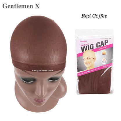 2-1 Wig Caps, Stocking Wig Caps, Stretchy Lightweight Soft Cap for Women Wig.