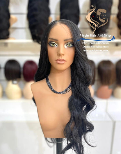 6x4 Free Part Front Lace Ellen - Verna Heat Friendly Synthetic Lace Wig
