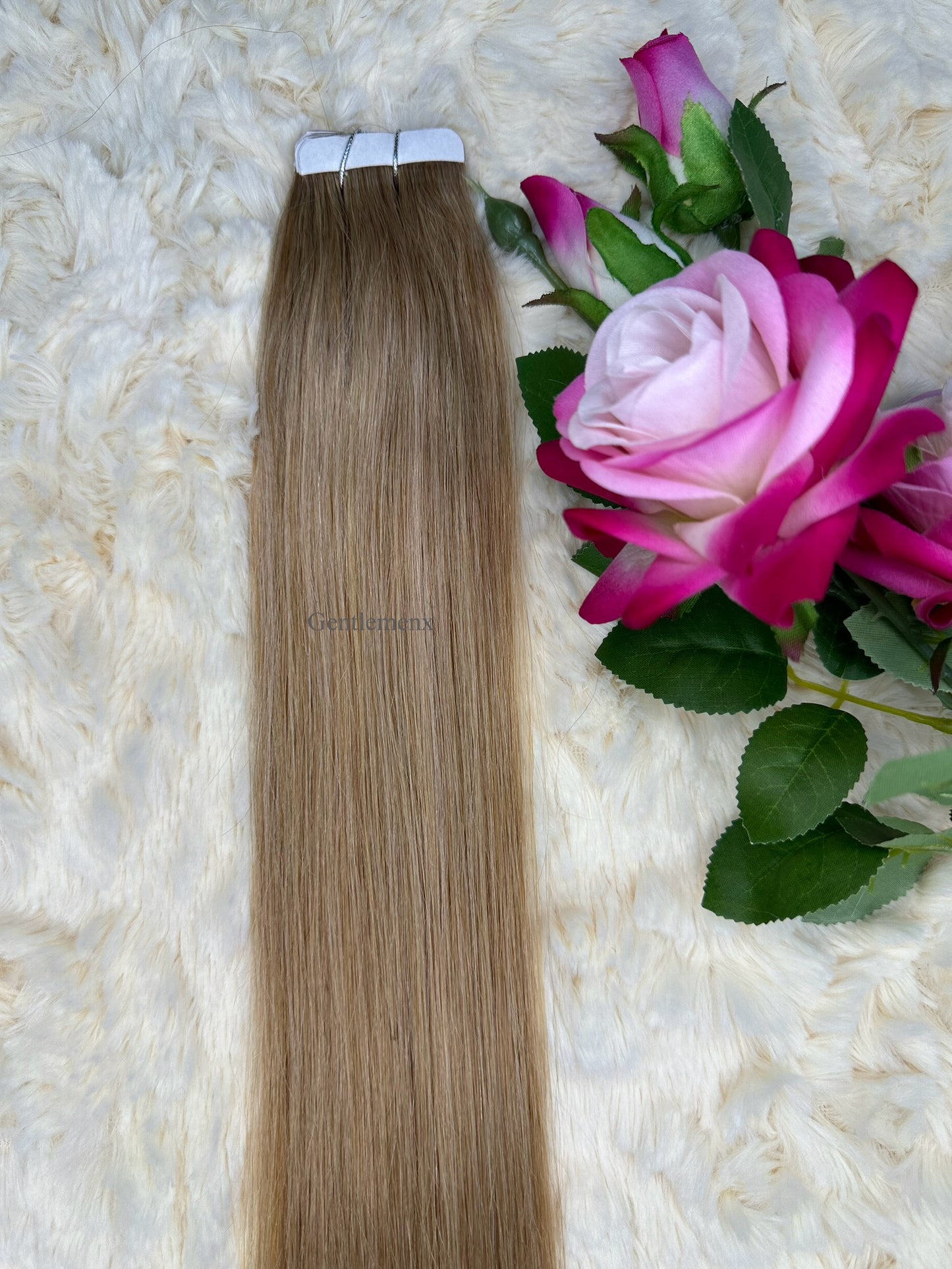 TGX 24''-26'' Arsuim Tape in Hair Extensions 100% Human Hair, Secure Pu Hair Extensions Seamless 40g Pack 20Pcs