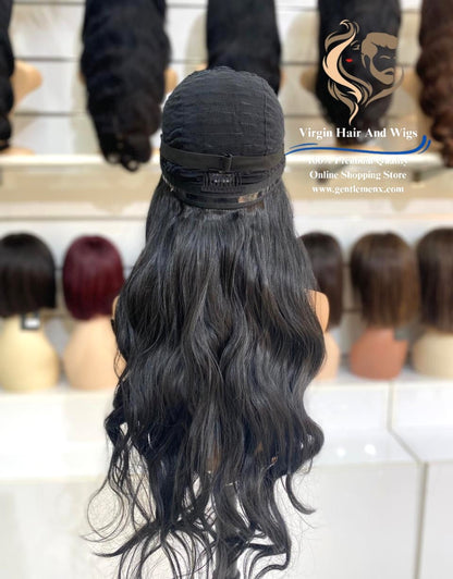 6x4 Free Part Front Lace Ellen - Verna Heat Friendly Synthetic Lace Wig