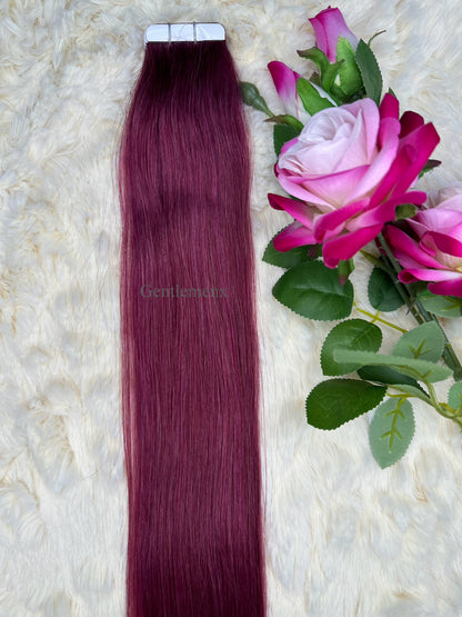 TGX 24''-26'' Arsuim Tape in Hair Extensions 100% Human Hair, Secure Pu Hair Extensions Seamless 40g Pack 20Pcs