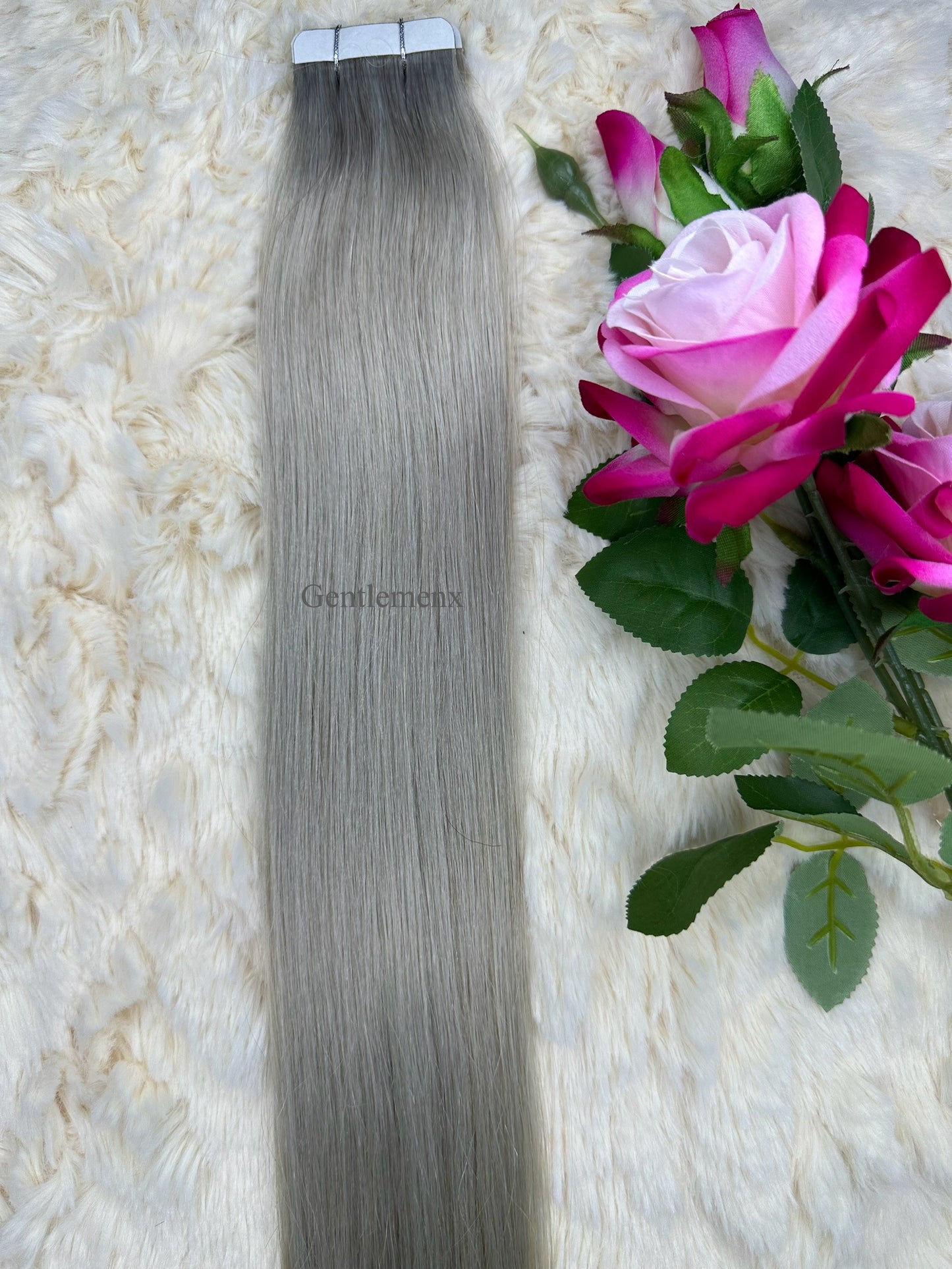 TGX 24''-26'' Arsuim Tape in Hair Extensions 100% Human Hair, Secure Pu Hair Extensions Seamless 40g Pack 20Pcs