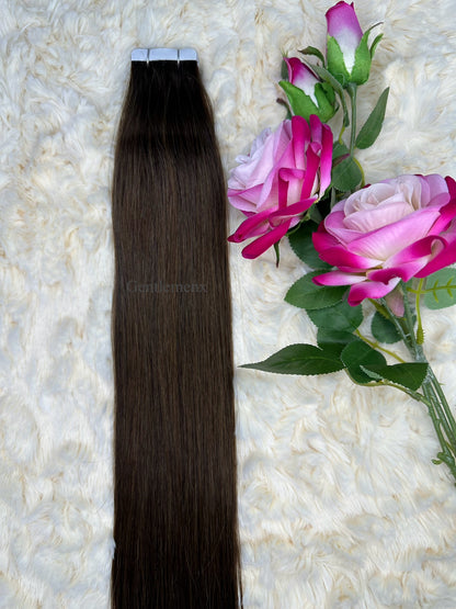 TGX 24''-26'' Arsuim Tape in Hair Extensions 100% Human Hair, Secure Pu Hair Extensions Seamless 40g Pack 20Pcs