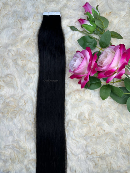 TGX 24''-26'' Arsuim Tape in Hair Extensions 100% Human Hair, Secure Pu Hair Extensions Seamless 40g Pack 20Pcs