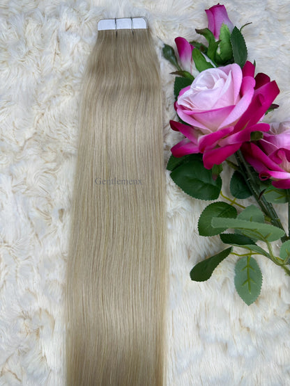 TGX 24''-26'' Arsuim Tape in Hair Extensions 100% Human Hair, Secure Pu Hair Extensions Seamless 40g Pack 20Pcs