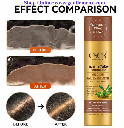 Professional CSCR Lace Tint Spray  Quick Dry, Sweat-Proof & No Residue 100ml