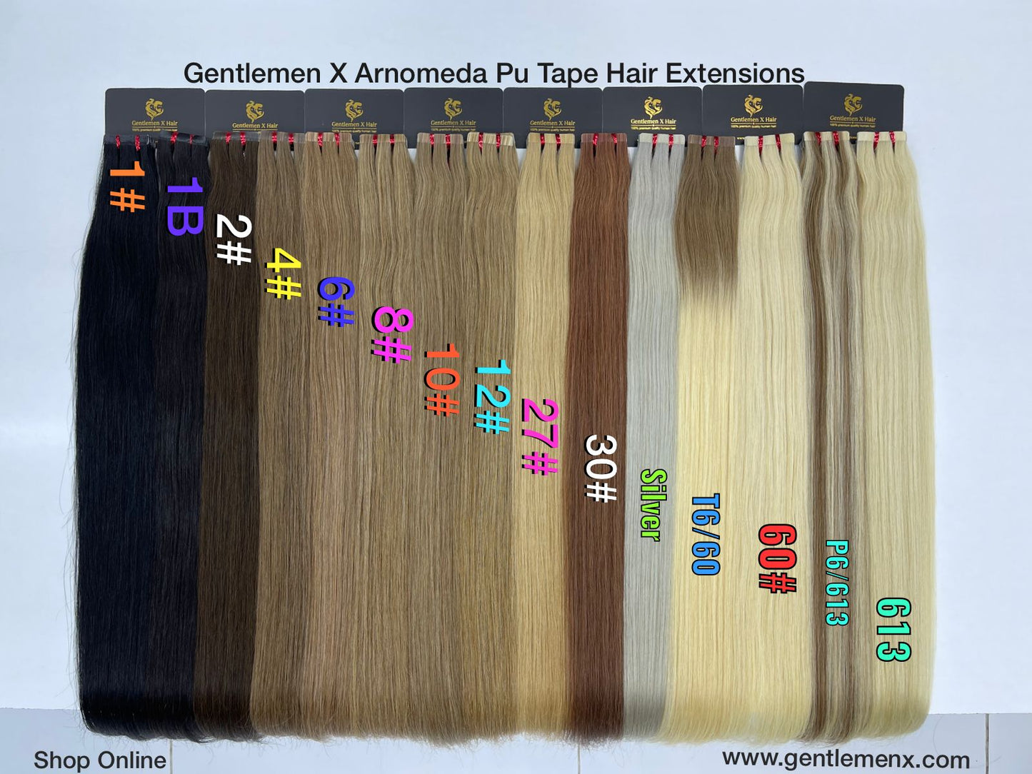 Arnomeda Premium Quality Tape In Human Hair Extension 100% Remy Human Hair 20 Pieces X4cm Wide 24''-26”42g