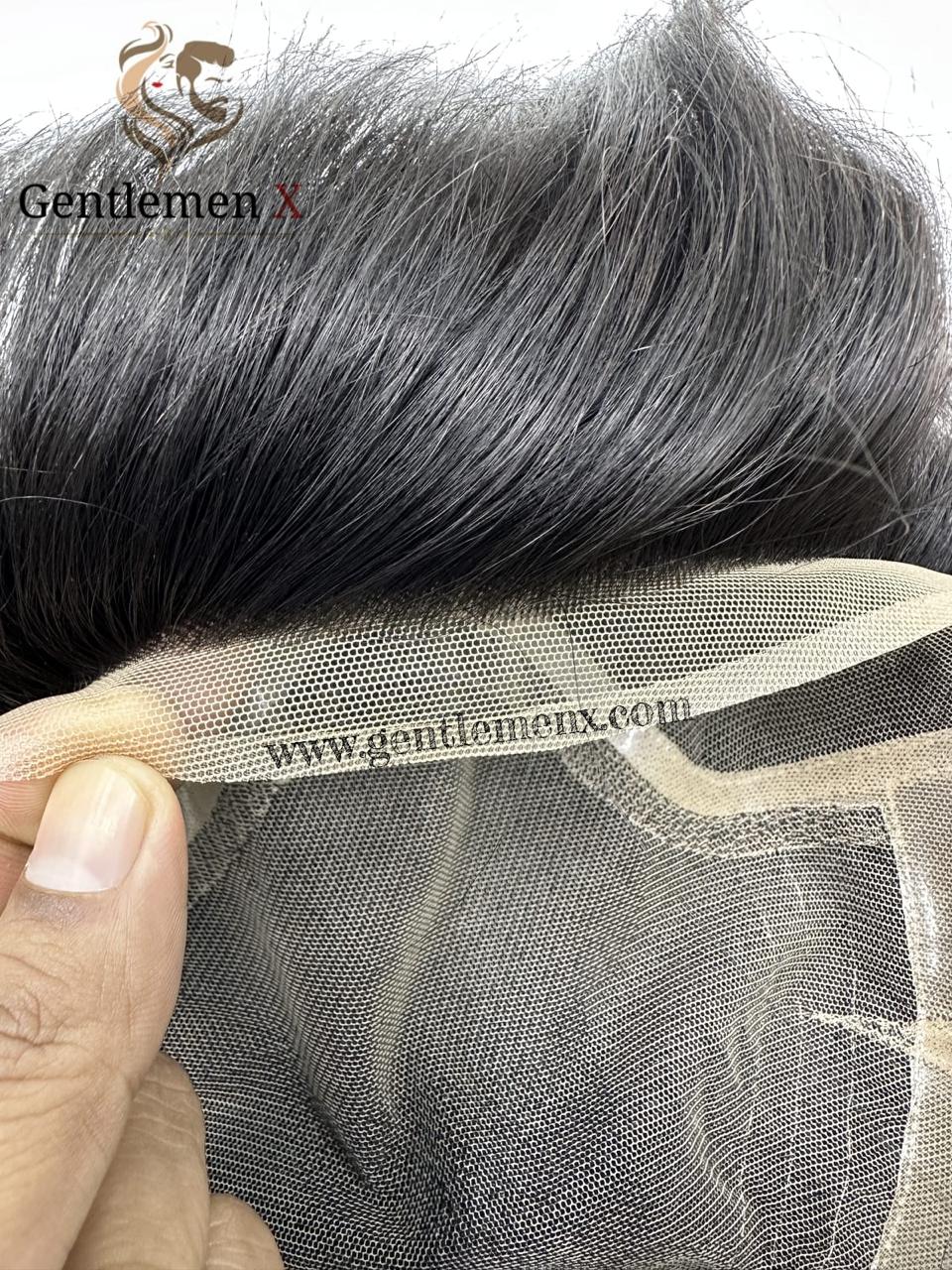 Su VIP Full Lace with pu layer 100% men's Hair system.