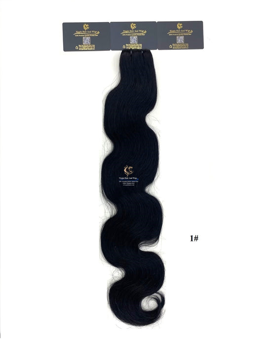 Arnomeda Extensiones de cabello ondulado de 24''-26'' con piel de PU invisible sin costuras, 100% cabello humano Remy, 100g