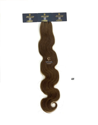 Arnomeda Extensiones de cabello ondulado de 24''-26'' con piel de PU invisible sin costuras, 100% cabello humano Remy, 100g