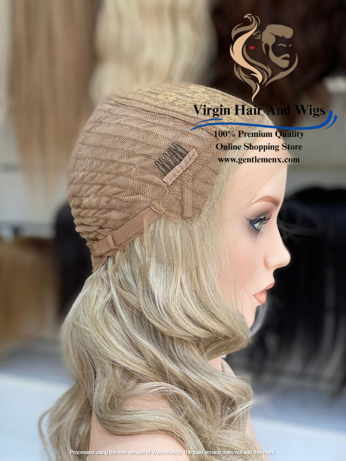 Elizabeth (Virgin Hair and Wigs Brand) Heat Friendly Synthetic Wigs.