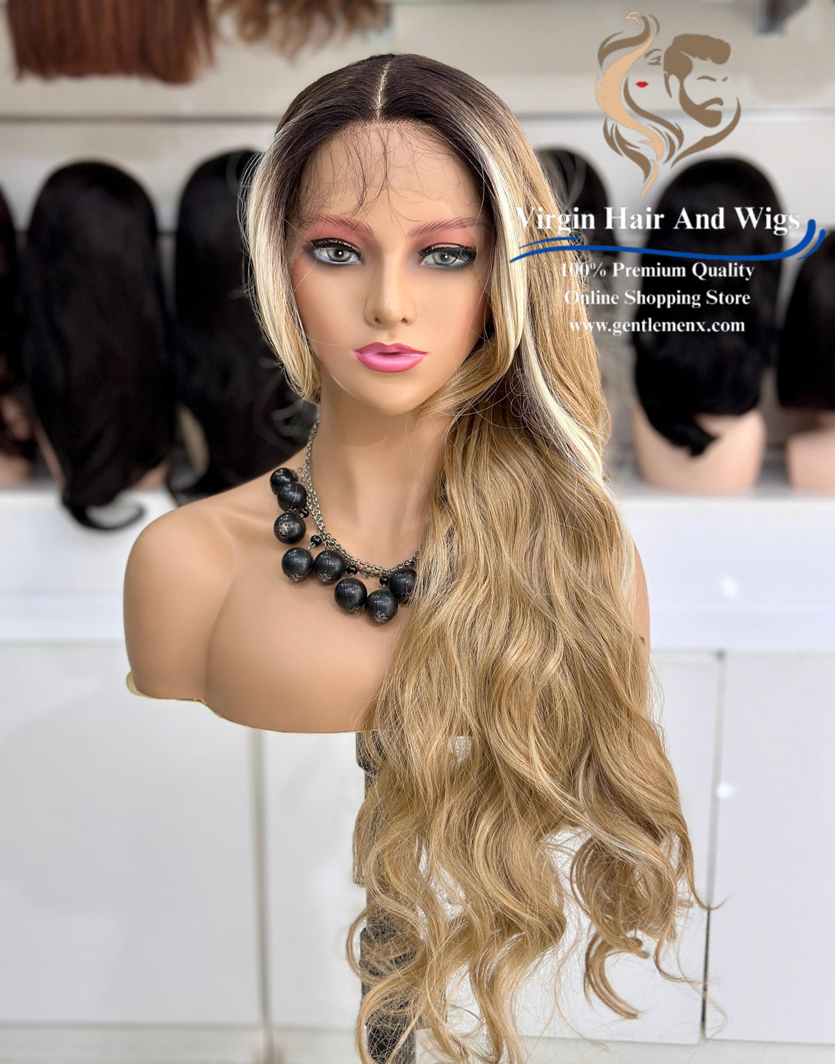 T-Part Front Lace Rebecca Chic Sophie Heat Friendly Synthetic Lace Wig (TTHL4/14R/613R)