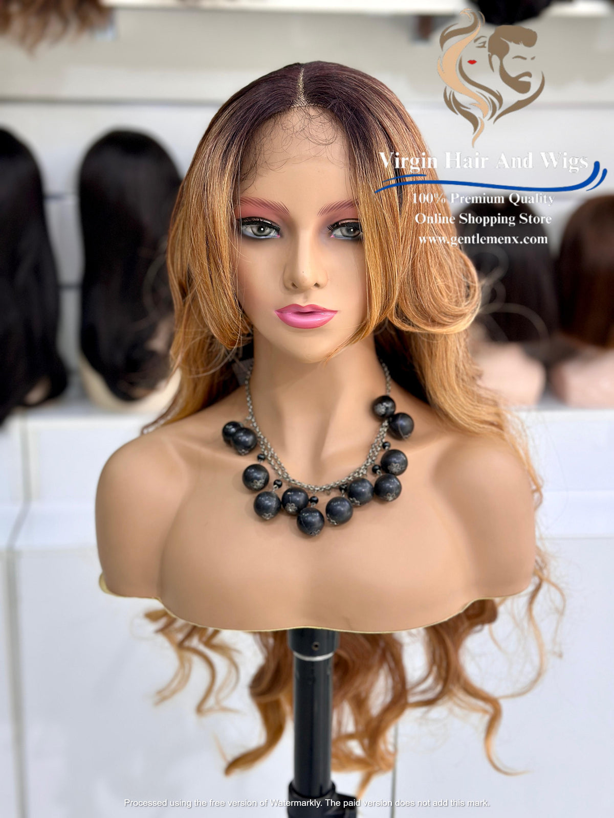 T-Part Front Lace Rebecca Chic Sophie Heat Friendly Synthetic Lace Wig (TATHL99C/340A/26D)