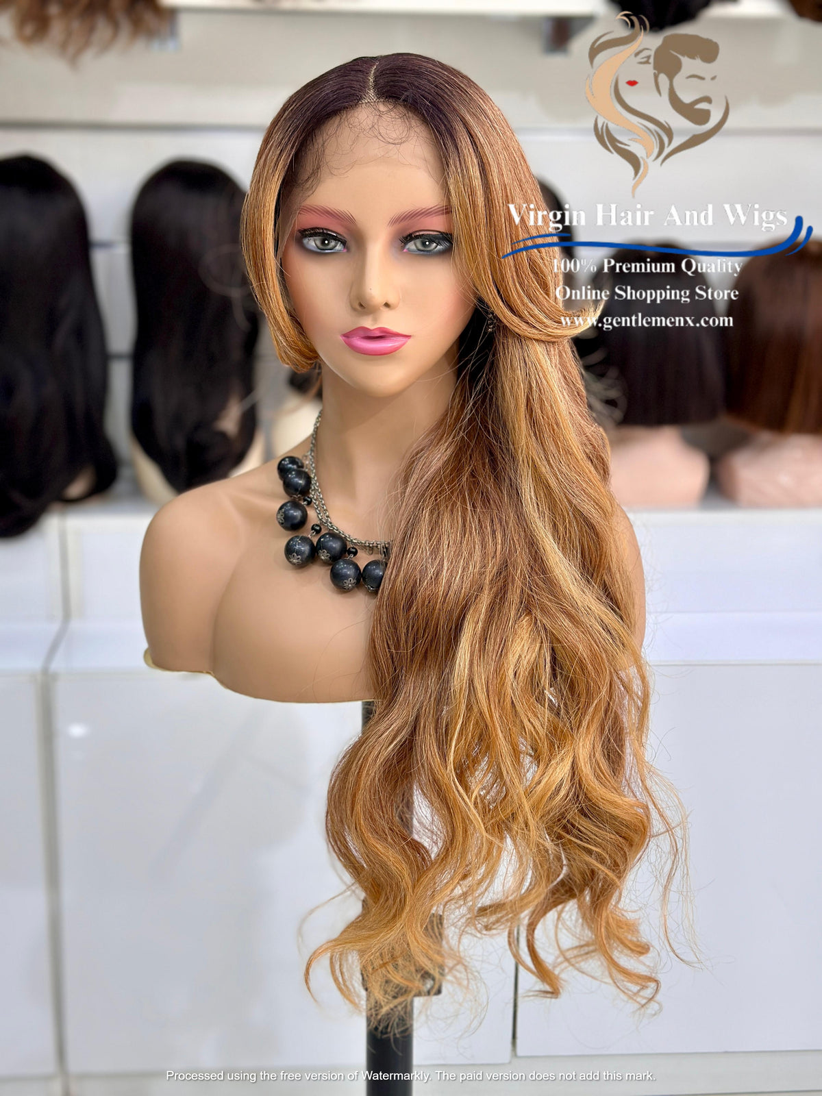 T-Part Front Lace Rebecca Chic Sophie Heat Friendly Synthetic Lace Wig (TATHL99C/340A/26D)