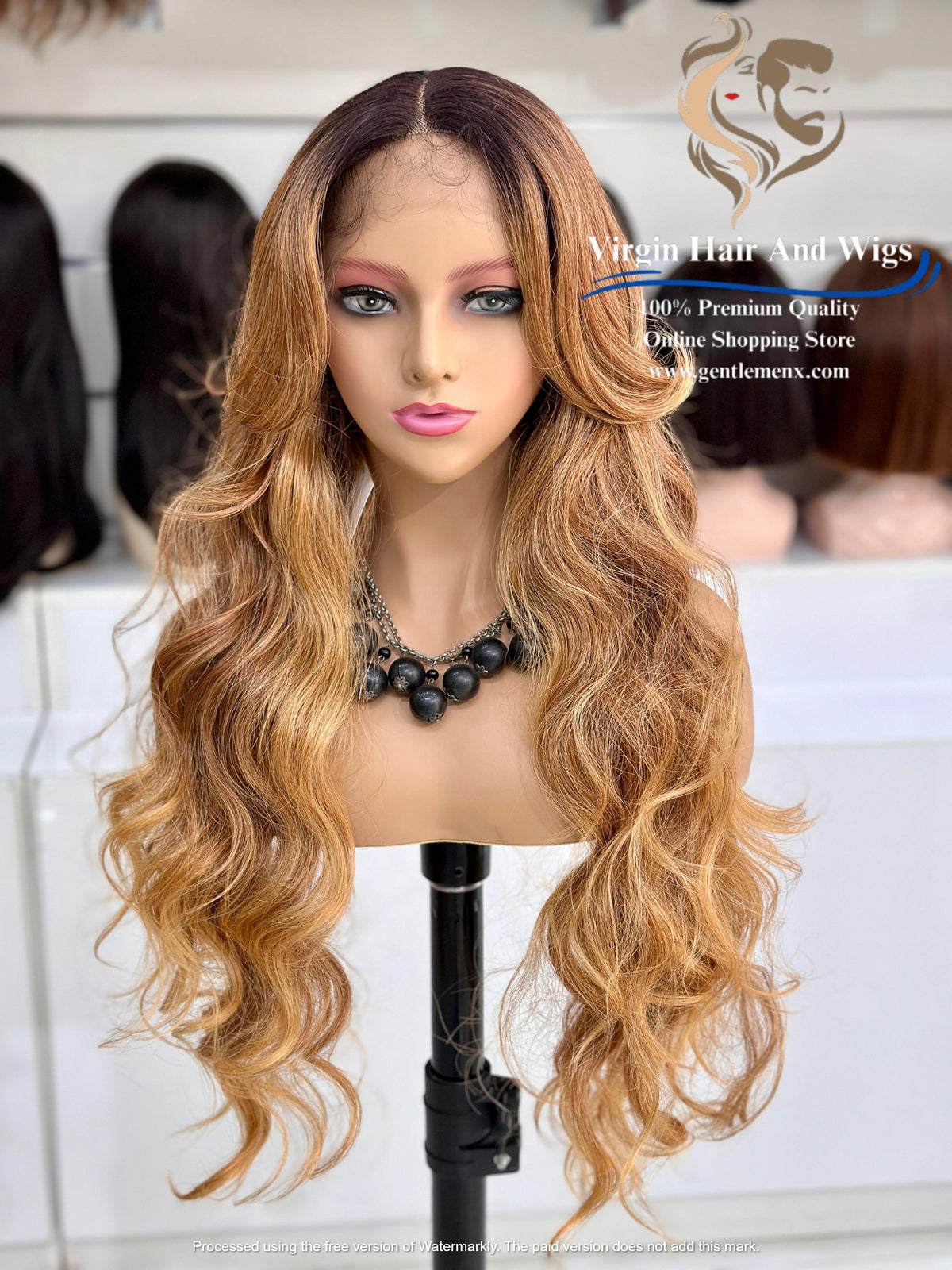 T-Part Front Lace Rebecca Chic Sophie Heat Friendly Synthetic Lace Wig (TATHL99C/340A/26D)